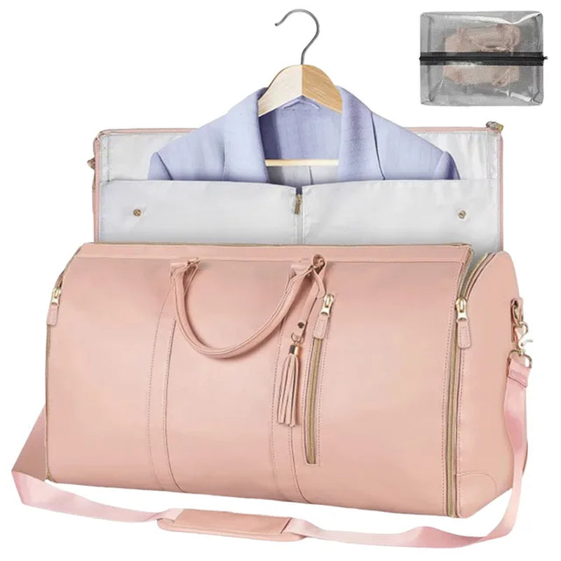 Large Capacity Travel Portable Folding Ladies Clothing Duffle Storage Bag Outdoor Shopping Bag Multifunctional Women'S Handbag