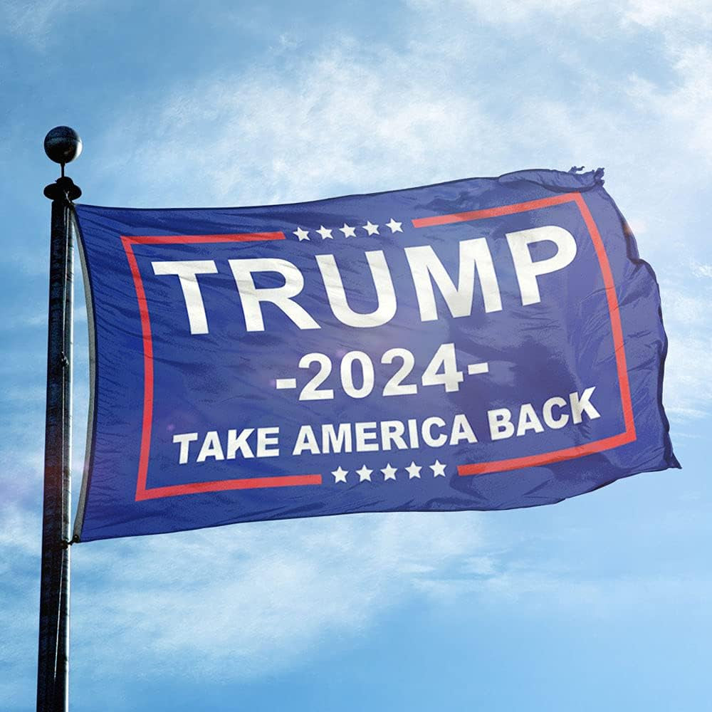 Donald Trump 2024 Flag - Take America Back Flag, 3X5Ft, 2 Packs.Perfect for Re-Elect Trump Outdoor Indoor Decor1