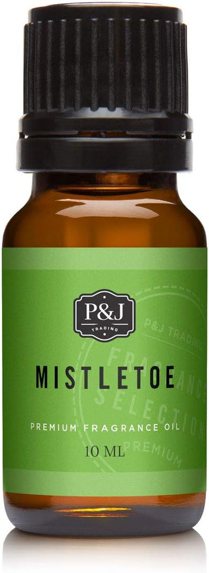 P&J Fragrance Oil | Mistletoe Oil 10Ml - Candle Scents for Candle Making, Freshie Scents, Soap Making Supplies, Diffuser Oil Scents